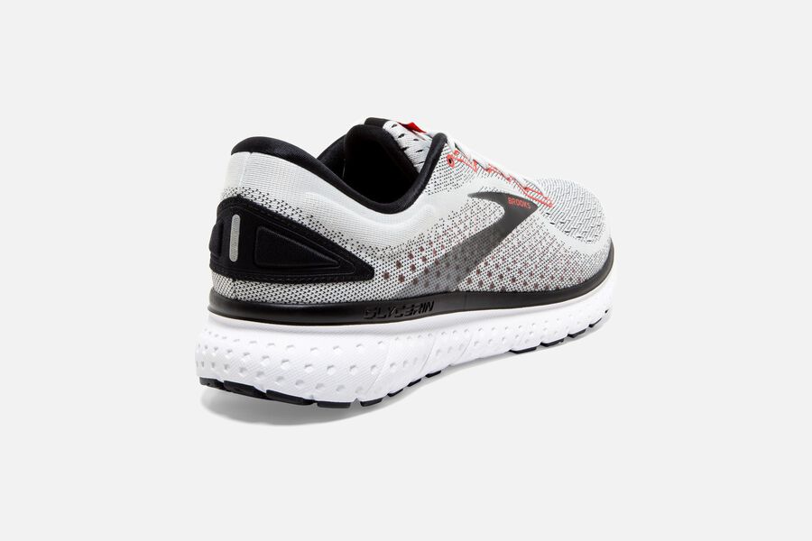 Brooks Glycerin 18 Road Running Shoes Mens White/Black 184903-MGZ